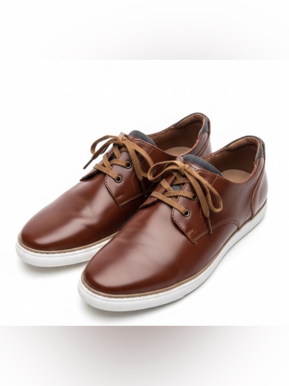 Steve Madden Brown Hybrid Dress Sneakers Faux Leather Oxfords Men’s 12